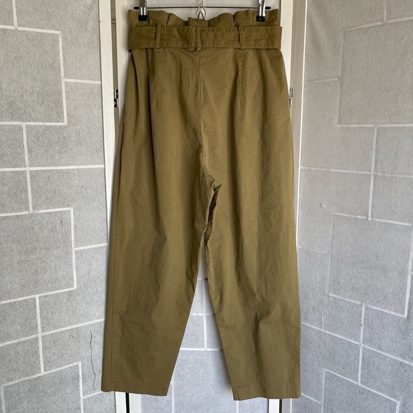 ‼️SOLD‼️Mango Khaki Paper Bag Utility Trouser Pants 🪵 - Picture 7 of 9